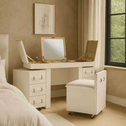 Make-up station Diva croco white Kare Design