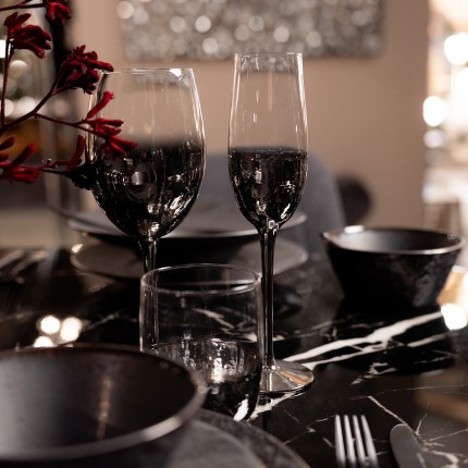 Champagne Glass Night Sky (4/set) Kare Design