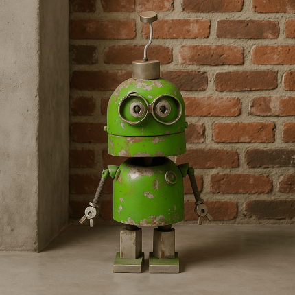 Deco robot Peter green 71cm Kare Design