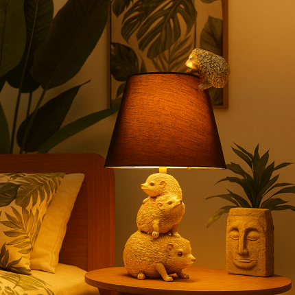 Tafellamp goud egel Kare Design