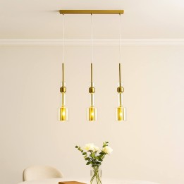Glass and gold-plated steel suspension - Candy Bar - Kare Design