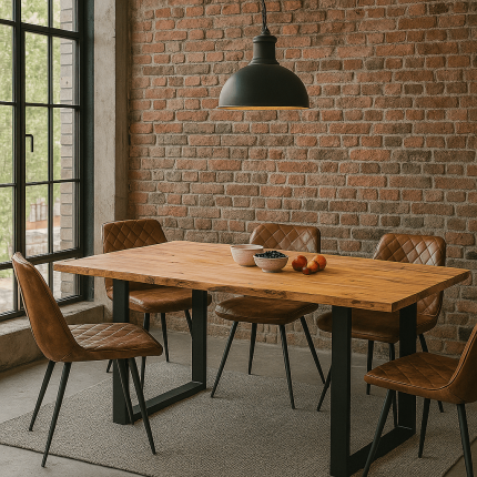 Eettafel Jackie 160x80cm eik zwart Kare Design