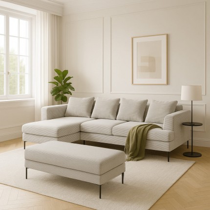 Stool Gianna Cord grey Kare Design