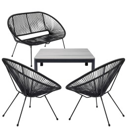 Outdoor Set Acapulco Happy Day grey Kare Design