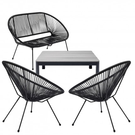 Outdoor Set Acapulco Happy Day grey Kare Design