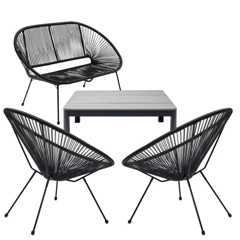 Salon de jardin détente 4 places - Acapulco Happy Day - Kare Design