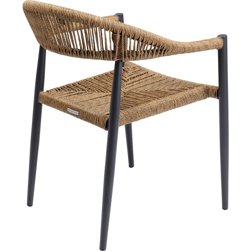 Tuinmeubilair Grande Possibilita tafel 220cm en 6 stoelen nature Kare Design