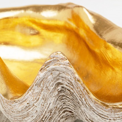 Serveerschaal schelp goud Kare Design