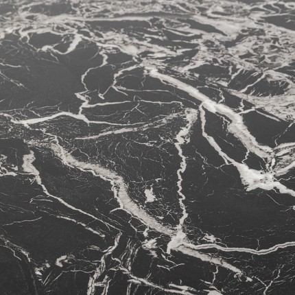 Salontafel Schickeria marmerprint zwart Ø110cm Kare Design