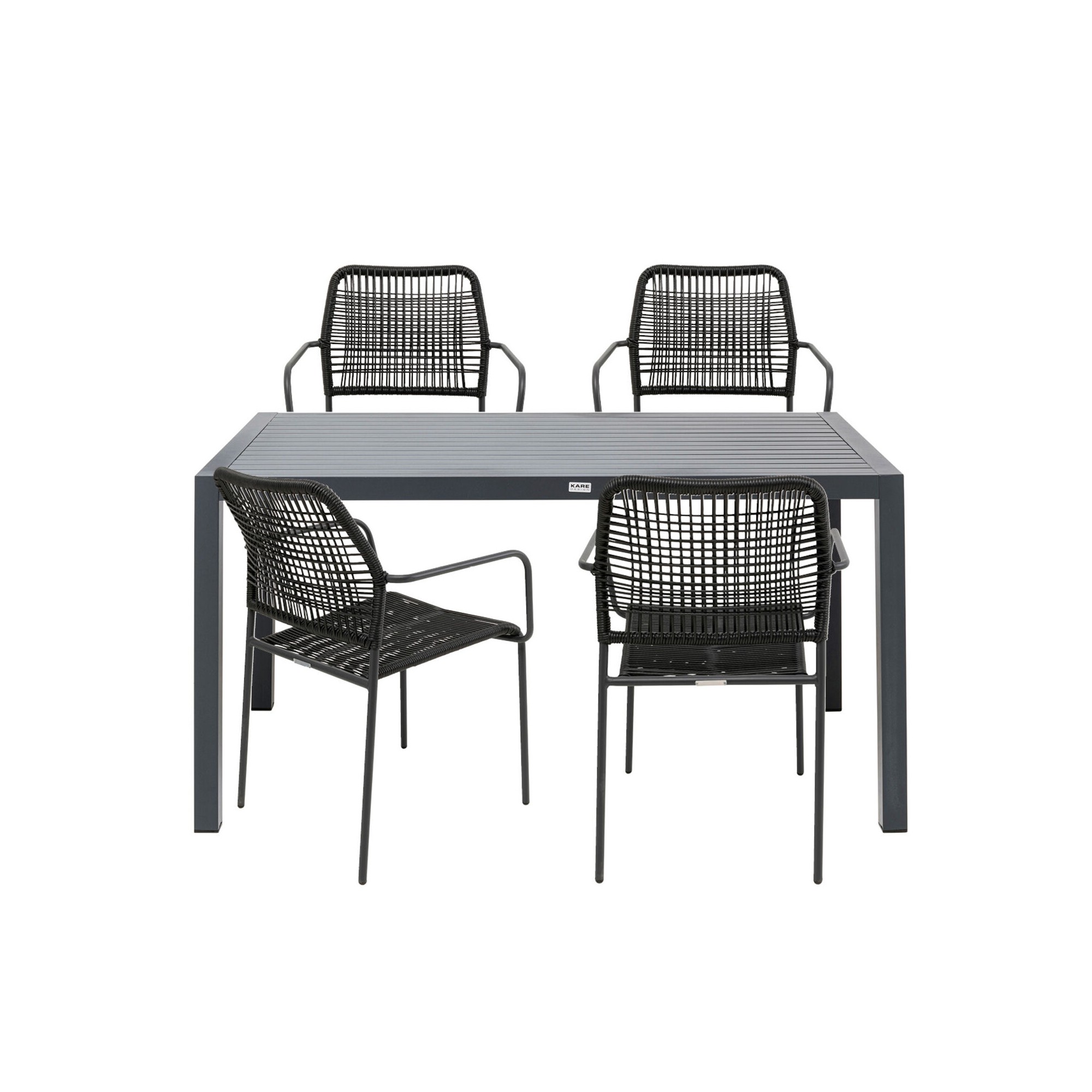 Outdoor set Madagascar anthracite Kare Design