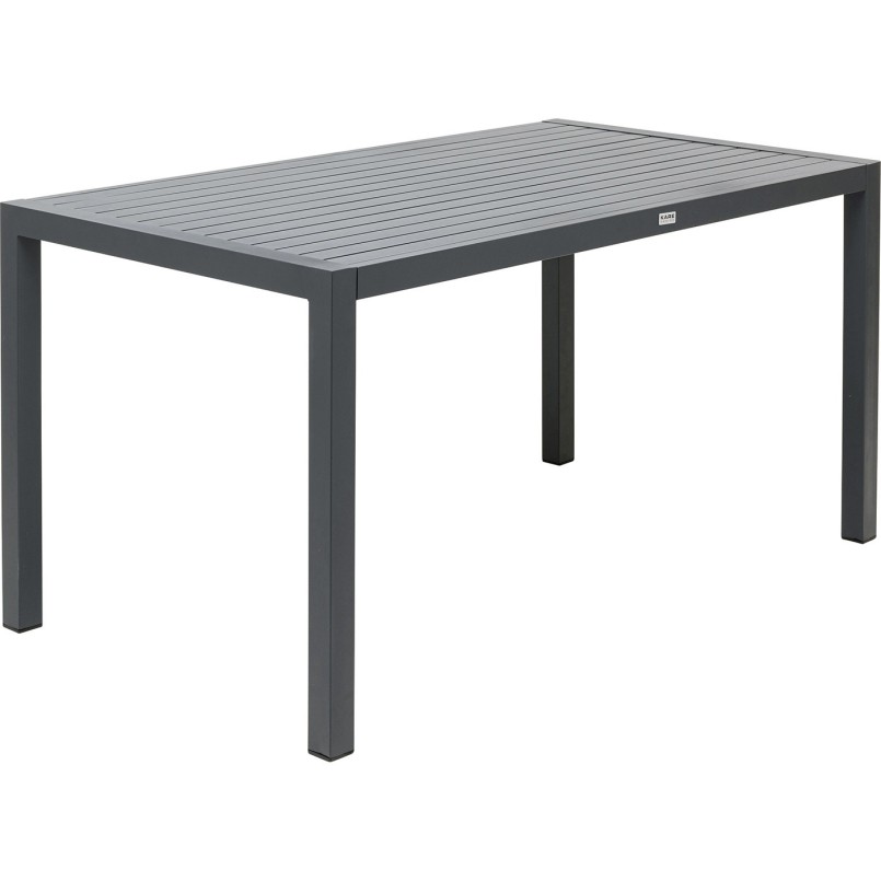 Table à manger et chaises noires de jardin - Madagascar - Kare Design