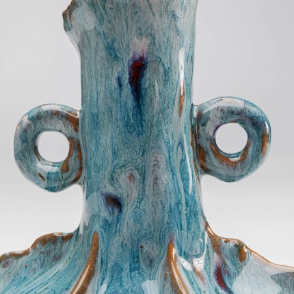 Vase Mina bleu à hanses Kare Design