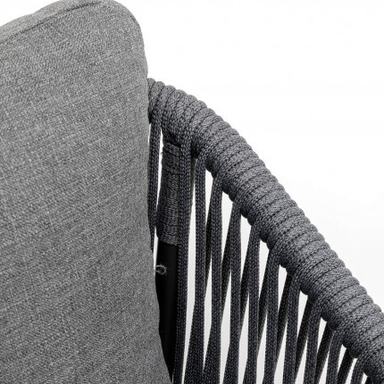 Chaise de jardin avec accoudoirs Cyprus grise Kare Design