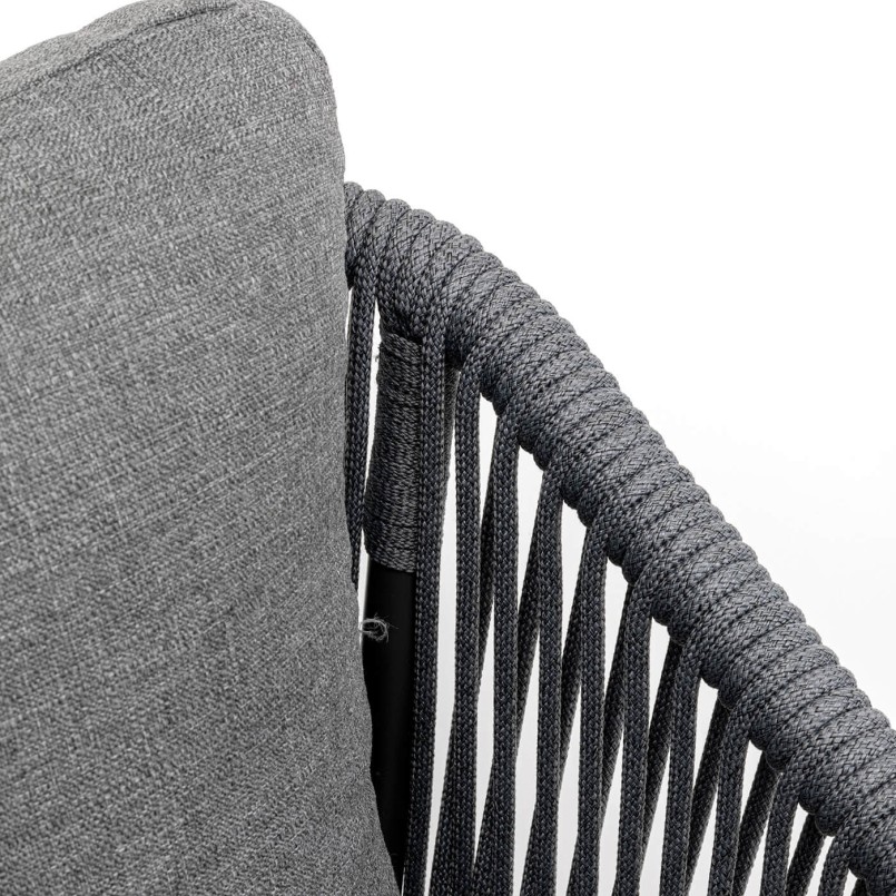 Outdoor chair with armrests Cyprus grey Kare Design