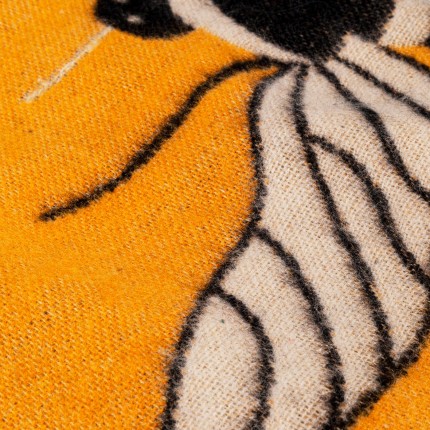 Blanket yellow bees 170x130cm Kare Design