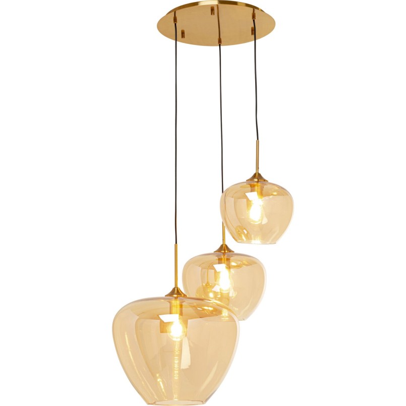 Suspension Sphere ambre Ø45cm
