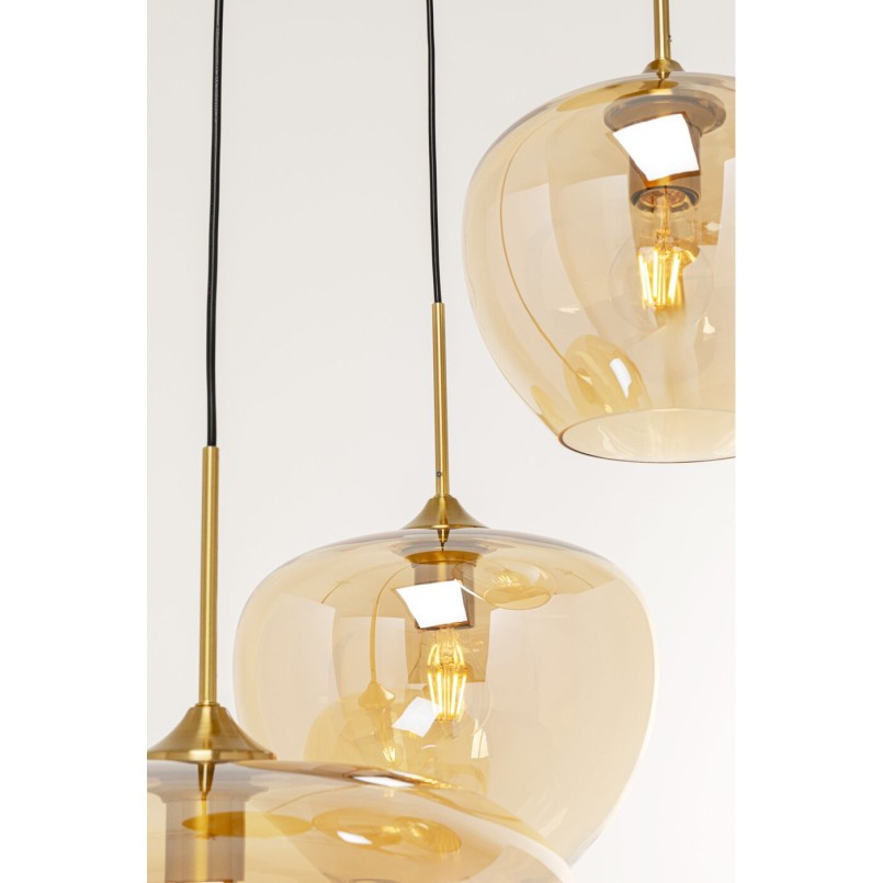 Suspension Sphere ambre Ø45cm