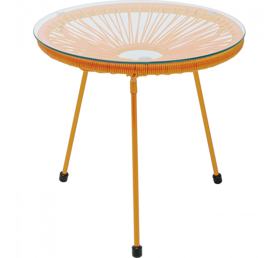 Tuin Bijzettafel Acapulco Mono oranje Kare Design