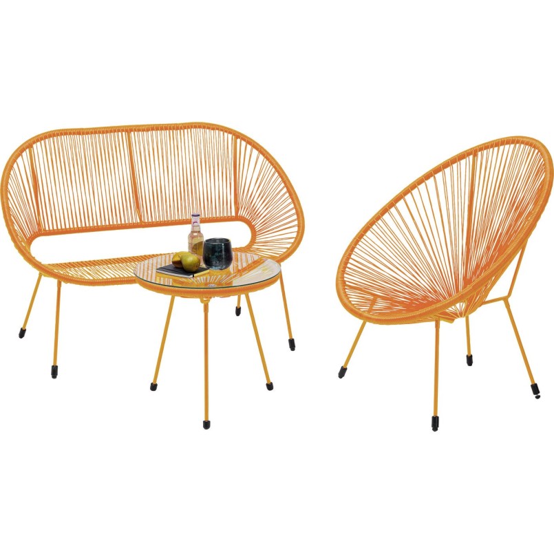 Fauteuil de jardin orange - Acapulco Mono - Kare Design