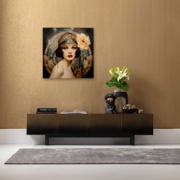 Tableau en verre femme rétro - Kare Design