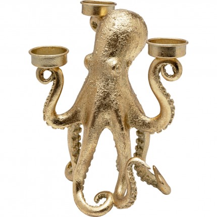 Kandelaar goud octopus 23cm Kare Design