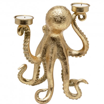 Kandelaar goud octopus 23cm Kare Design