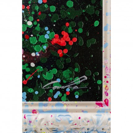 Tableau Frame marché aux fleurs flottant 150x100cm Kare Design