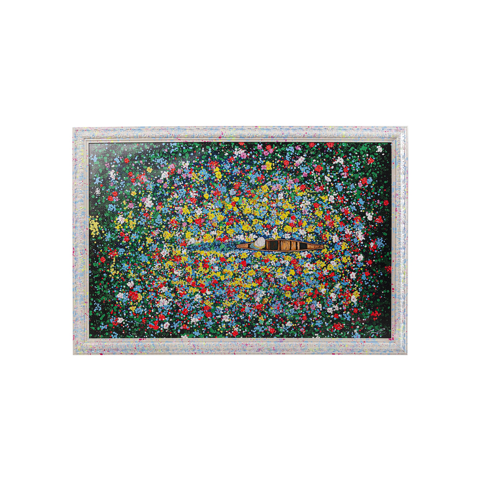 Tableau encadré Floating Flower Market 150x100cm