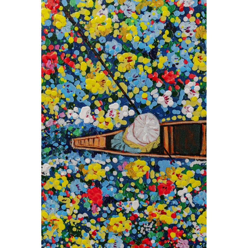 Tableau encadré Floating Flower Market 150x100cm