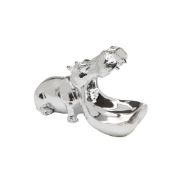 Figurine décorative Hungry Hippo 17cm Silver