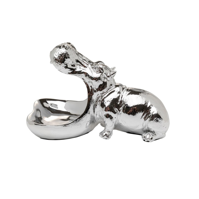 Figurine décorative Hungry Hippo 17cm Silver