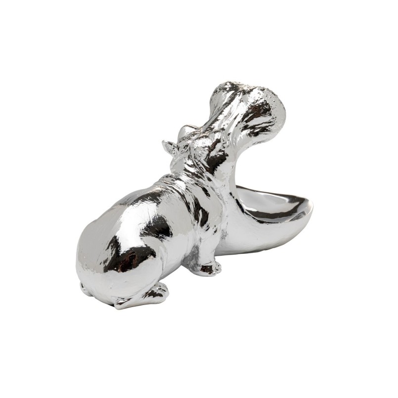 Figurine décorative Hungry Hippo 17cm Silver