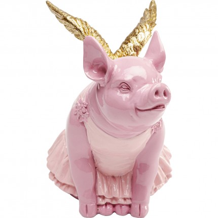 Tirelire cochon ailé rose 15cm Kare Design