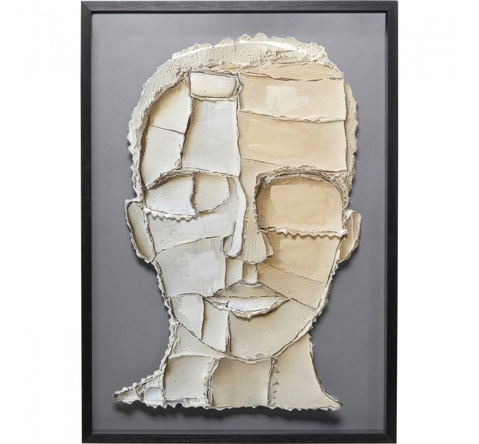 Tableau Frame Art visage 70x100cm Kare Design