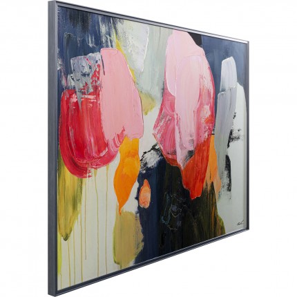 Schilderij Abstract High Gloss 160x120cm roze Kare Design