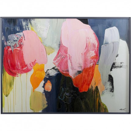 Schilderij Abstract High Gloss 160x120cm roze Kare Design