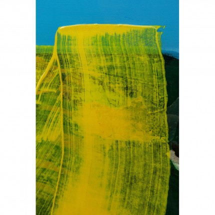 Framed Picture Abstract High Gloss 120x160cm blue Kare Design