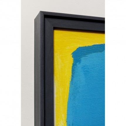 Tableau Frame Abstract High Gloss 120x160cm bleu Kare Design