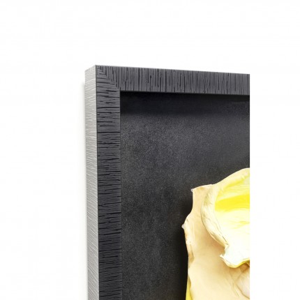 Tableau Frame Abstract In Box 80x80cm jaune Kare Design