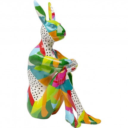 Déco lapin pois 39cm Kare Design
