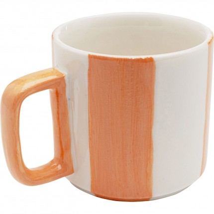 Tasses Cocina oranges et blanches set de 6 Kare Design