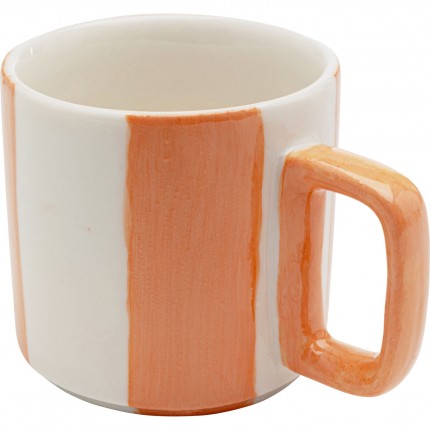 Coffee Cup Cocina orange and white (6/set) Kare Design
