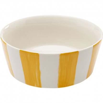 Bowl Cocina yellow and white Ø14cm (4/set) Kare Design