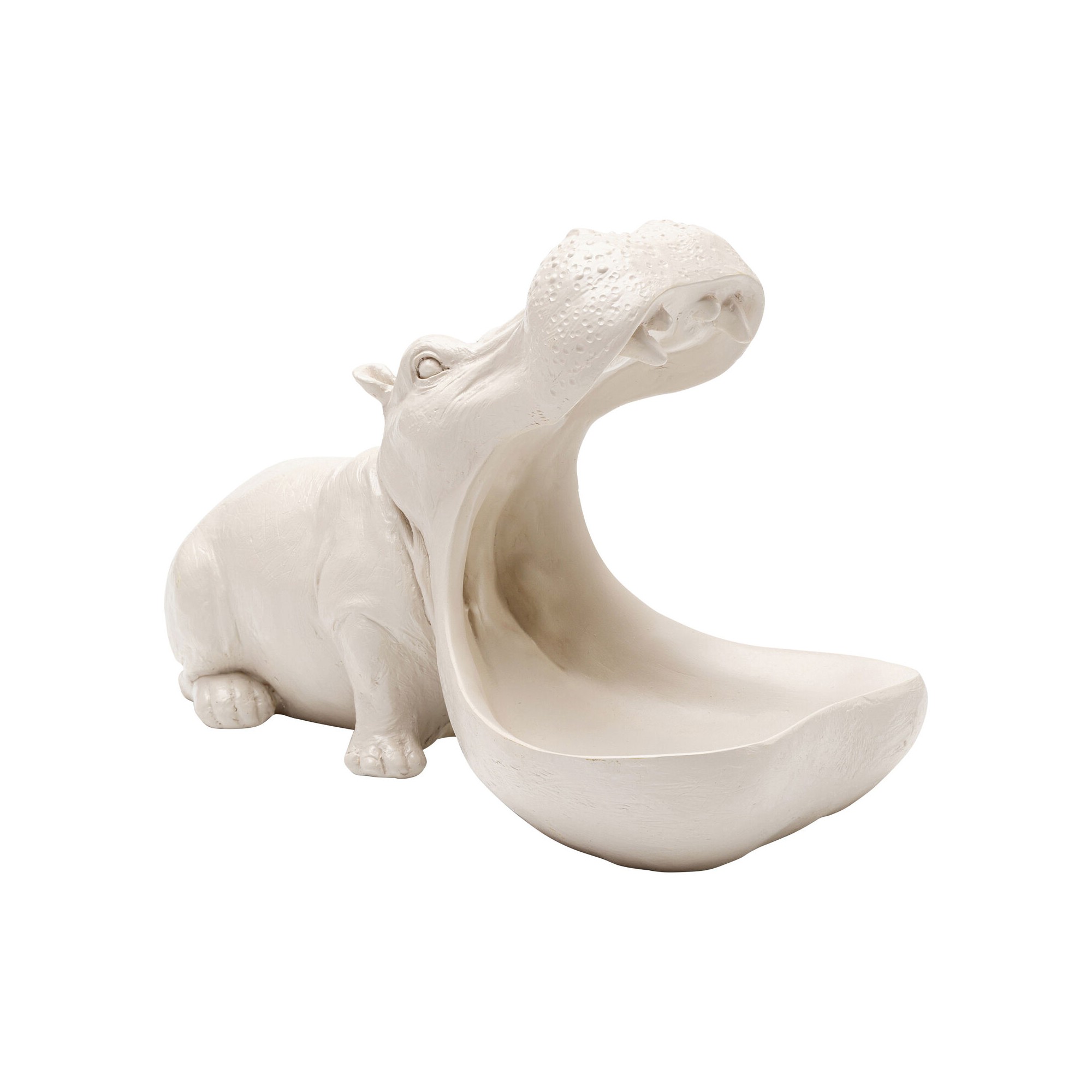 Figurine décorative Hungry Hippo 17cm greige