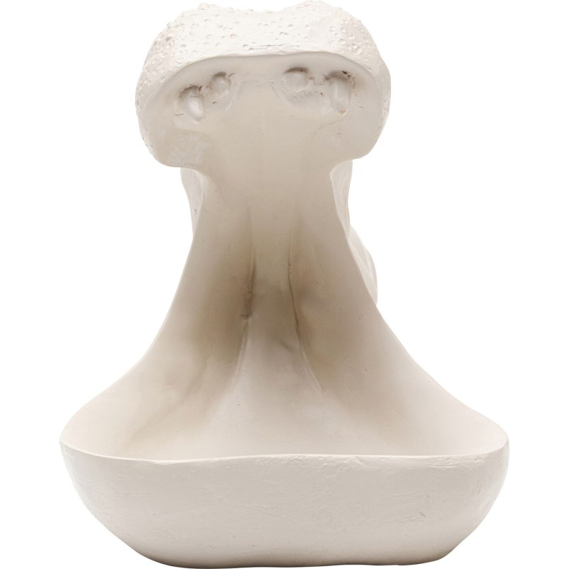 Figurine décorative Hungry Hippo 17cm greige