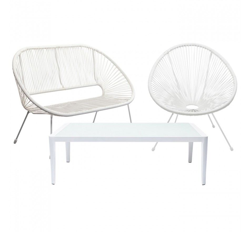 Outdoor Set Acapulco Tiki white Kare Design