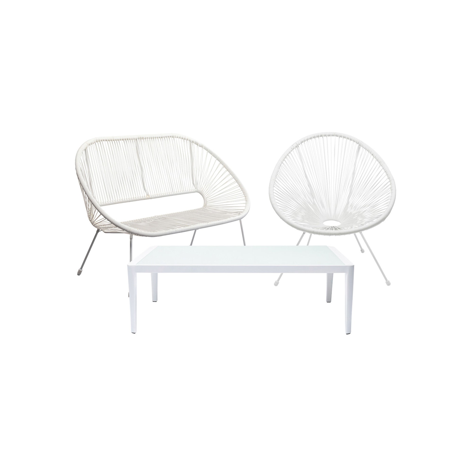 Outdoor Set Acapulco Tiki white Kare Design