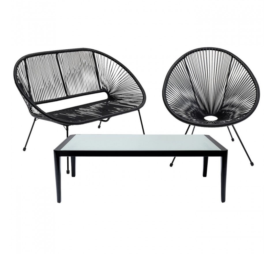 Tuinmeubilair Acapulco Tiki zwart Kare Design