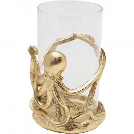 Kandelaar goud octopus 19cm Kare Design