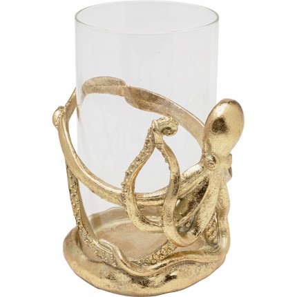 Kandelaar goud octopus 19cm Kare Design